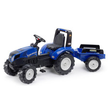 Детский трактор на педалях Falk 3090B NEW HOLLAND синий